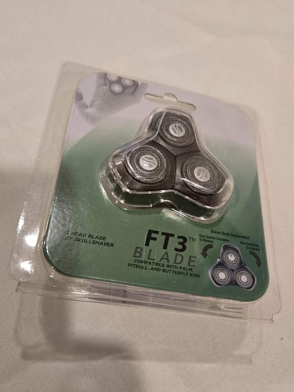 FT3 Replacement 3-Head Shaver Blade - Black